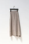 marc le bihan linen skirt 2510 taupe
